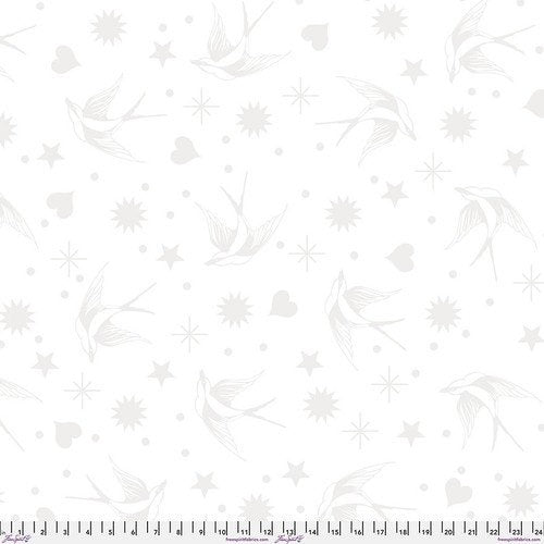 Snowfall Fairy Flakes XL Quilt Backing - Sold by 1/2 Yard - True Colors Tula Pink - 108” wide - 100% Cotton - QBTP013.SNOWFALL