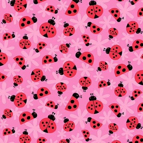 Ladybugs Allover - Sunshine Garden - 100% Cotton - StudioE - 6698-22