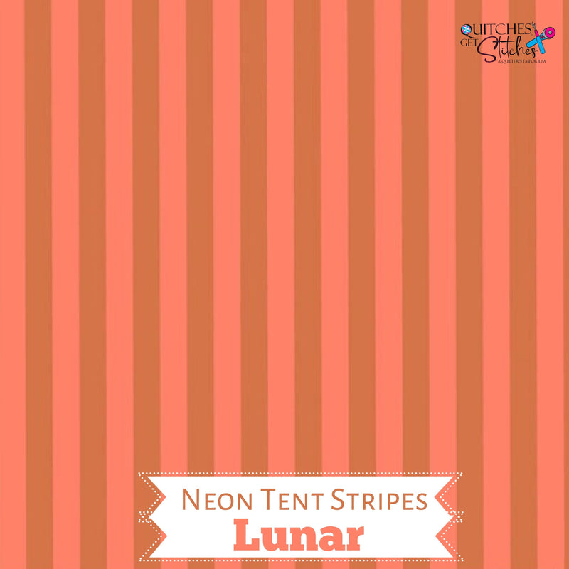 Lunar Neon Tent Stripe - Tula Pink True Colors - 100% Cotton - Free Spirit Fabrics - PWTP069.LUNAR