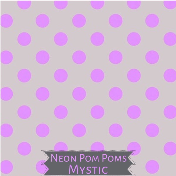 Mystic Neon Pom Pom - Tula Pink True Colors - 100% Cotton - Free Spirit Fabrics - PWTP157.MYSTIC