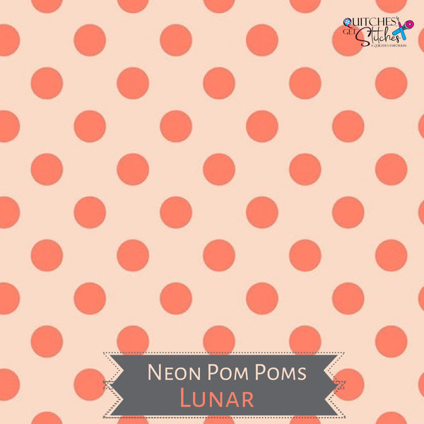 Lunar Neon Pom Pom - Tula Pink True Colors - 100% Cotton - Free Spirit Fabrics - PWTP157.LUNAR