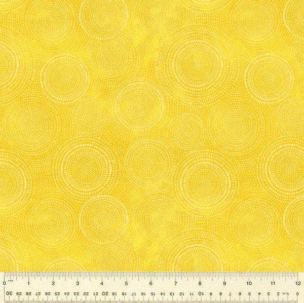 Radiance Yellow - Sunshine Daydream by Robin Roderick for Windham Fabrics - 100% Cotton - 53579-4