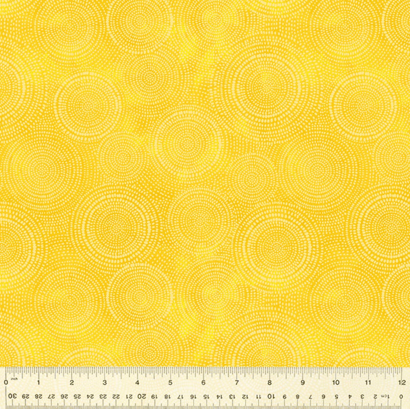 Radiance Yellow - Sunshine Daydream by Robin Roderick for Windham Fabrics - 100% Cotton - 53579-4