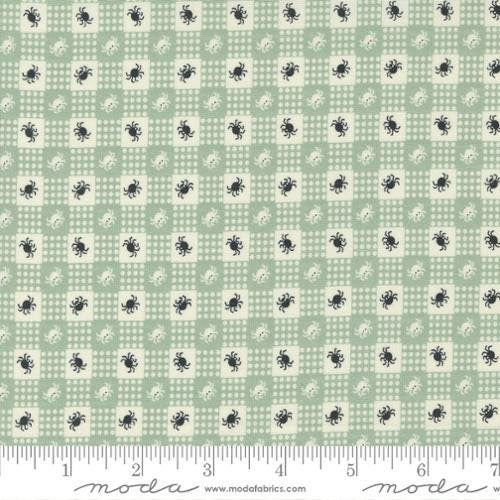 Owl O Ween Spider Gingham in Gobblin - Urban Chiks for Moda Fabrics - 100% Cotton - 31194 15