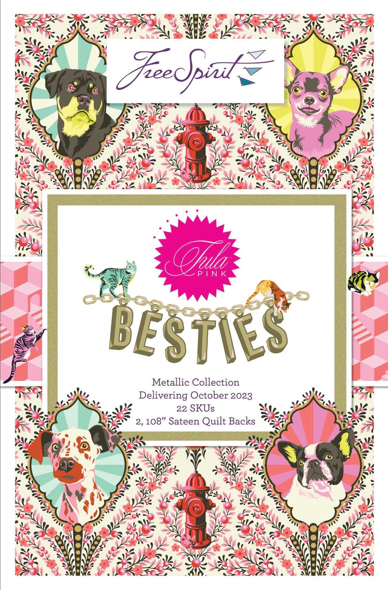 Daisy Chain in Meadow PREORDER - Besties by Tula Pink - 100% Cotton - Ship Date OCTOBER 2023 - Free Spirit Fabrics - PWTP220.MEADOW