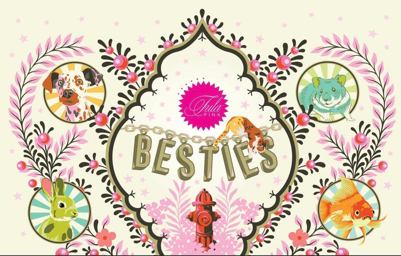 Treading Water in Blossom PREORDER - Besties by Tula Pink - 100% Cotton - Ship Date OCTOBER 2023 - Free Spirit Fabrics - PWTP214.BLOSSOM