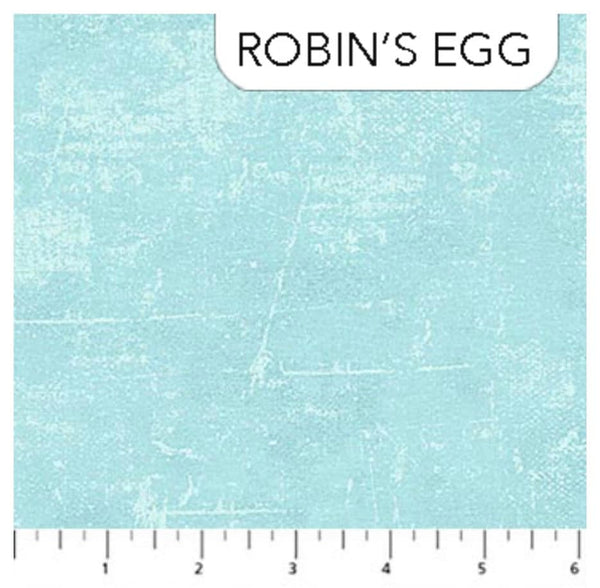 Robin’s Egg Canvas Quilting Cotton - Deborah Edwards for Northcott Fabrics - 100% Cotton - 9030-41