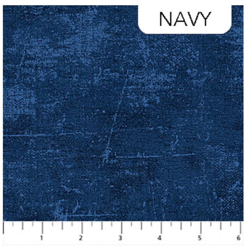 Navy Canvas Quilting Cotton - Navy Blue - Deborah Edwards for Northcott Fabrics - 100% Cotton - 9030-49