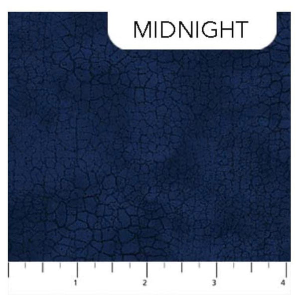 Midnight Crackle Quilting Cotton - Navy Blue - Northcott Fabrics - 100% Cotton - 9045-49