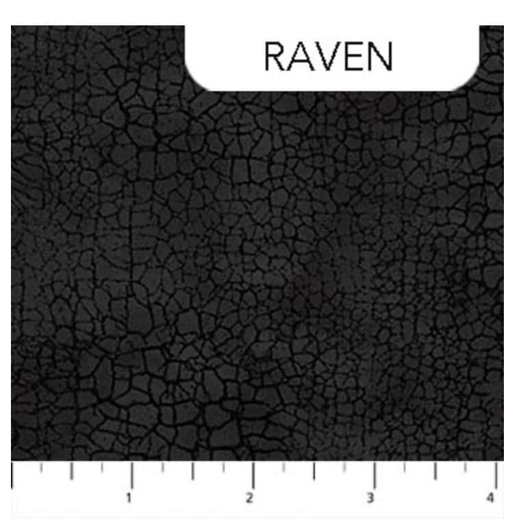 Raven Crackle Quilting Cotton - Black - Northcott Fabrics - 100% Cotton - 9045-99