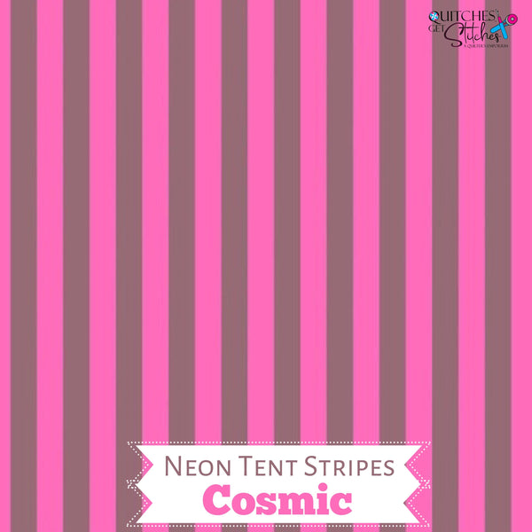 Cosmic Neon Tent Stripe - Tula Pink True Colors - 100% Cotton - Free Spirit Fabrics - PWTP069.COSMIC