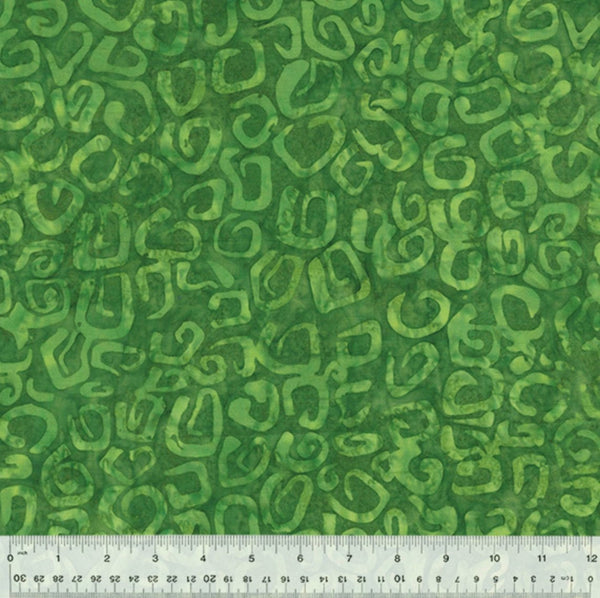 Splash Batiks Lynx Field Green - Sold by the Half Yard - QE6 Splash Anthology Fabrics - 429Q-4