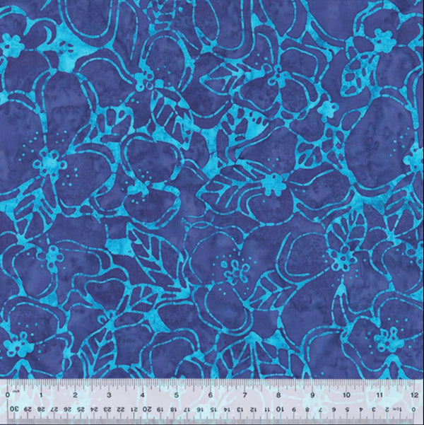 Splash Batiks Morning Glory Deep Purple - Sold by the Half Yard - QE6 Splash Anthology Fabrics - 430Q-4