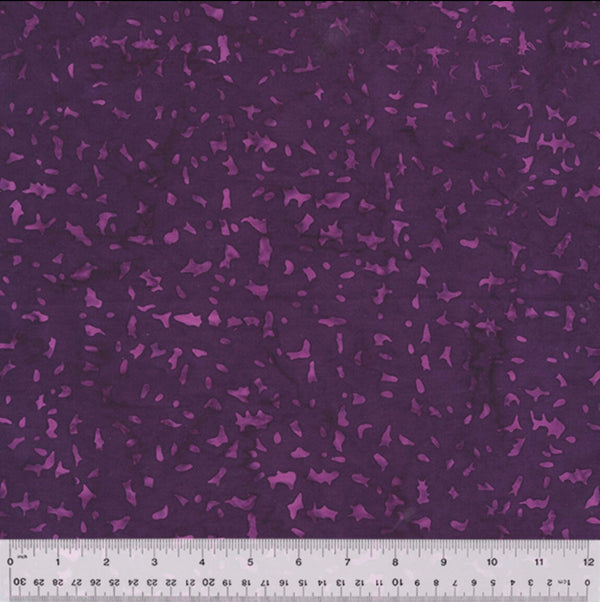 Splash Batiks Mini Motif Grape - Sold by the Half Yard - QE6 Splash Anthology Fabrics - 431Q-7