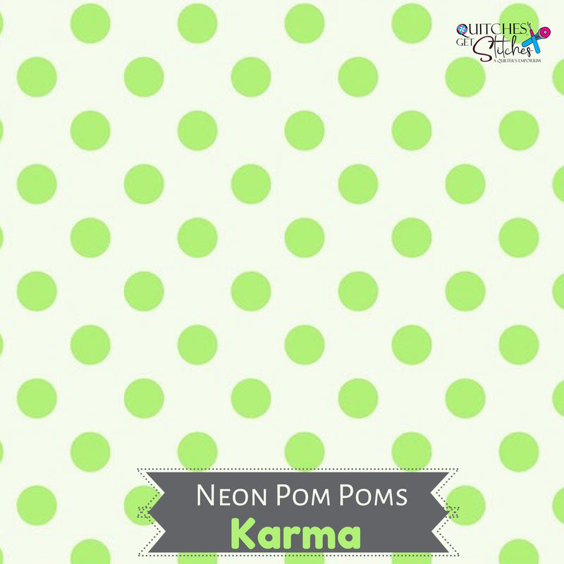 Karma Neon Pom Pom - Tula Pink True Colors - 100% Cotton - Free Spirit Fabrics - PWTP157.KARMA