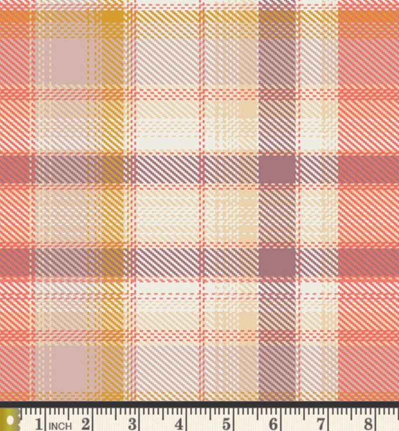 Picnic on the Meadow Quilt Backing - Picnic Plaid - 108” wide - Art Gallery Fabrics - Sold by the Half Yard - 100% Cotton - WIDE-10208