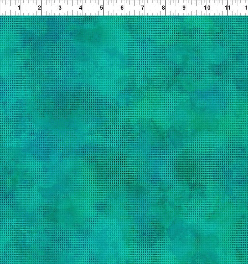 Aqua Dit Dot Evolution - Jason Yenter for In the Beginning Fabrics - 100% Cotton - 1DDE 28