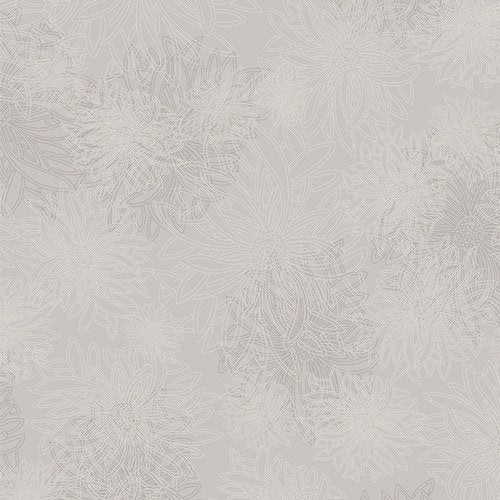 Storm Winds Gray Floral Elements - Art Gallery Fabrics - 100% Cotton - FE-547