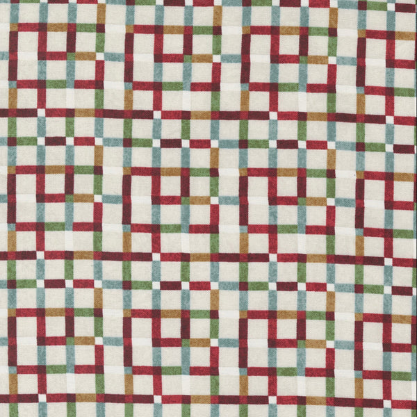 Merry Little Checks and Plaid Eggnog - Half Yard Increments - Jolly Good by BasicGrey for Moda Fabrics -  100% Cotton - 30726 11