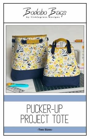 Pucker Up Project Tote Pattern by Bodobo Bags for Ticklegrass Designs - Paper Pattern