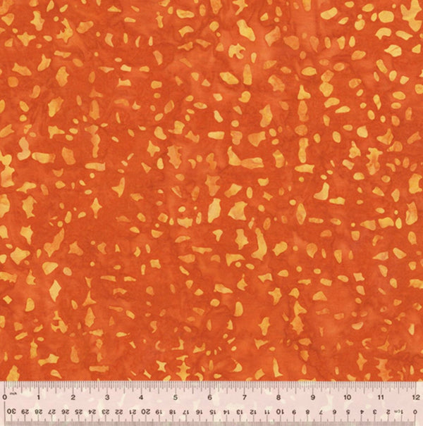 Splash Batiks Mini Motif Mandarin - Sold by the Half Yard - QE6 Splash Anthology Fabrics - 431Q-3