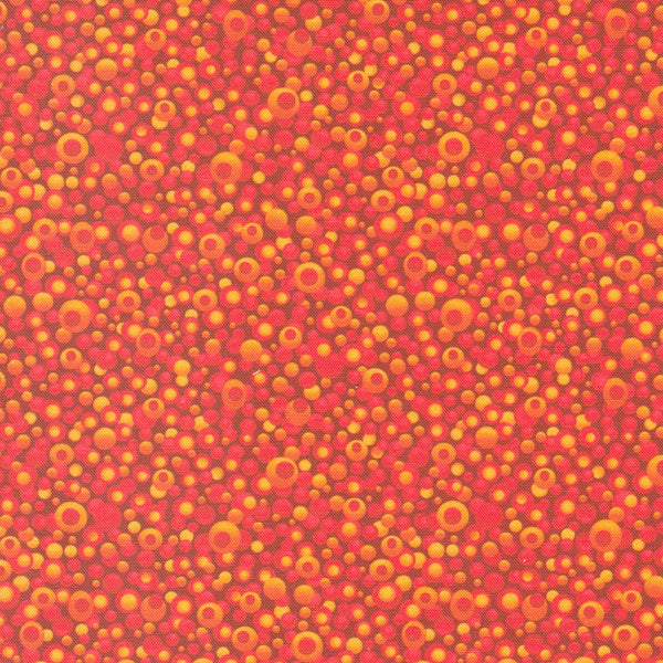 Enchanted Dreamscapes Dot Dots “Flame” - Sold by the Half Yard - Ira Kennedy for Moda Fabrics - 100% Cotton - 51246 34