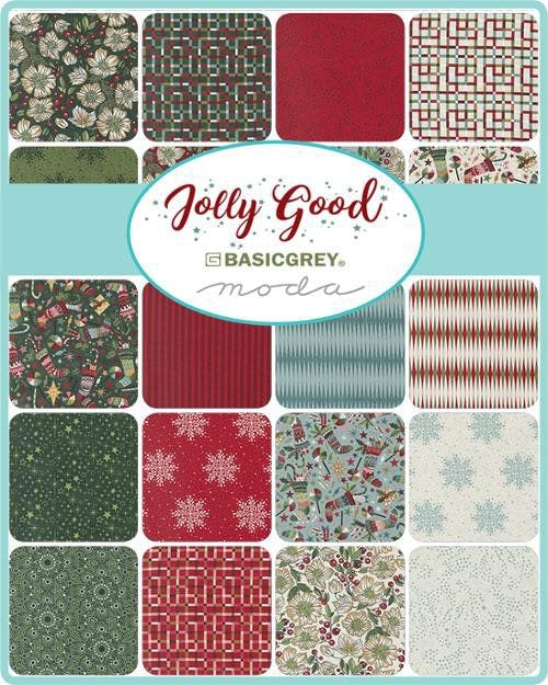 Christmas Rose Cranberry - Half Yard Increments - Jolly Good by BasicGrey for Moda Fabrics -  100% Cotton - 30720 18