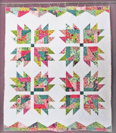 Scrap Crazy Bear Paw Quilt Pattern - 53” x 67” - Cut Loose Press - Layer Cake Pattern - CLPCBE001
