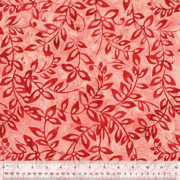 Splash Batiks Beanstalk “Rosey” - Sold by the Half Yard - QE6 Splash Anthology Fabrics - 434Q-1