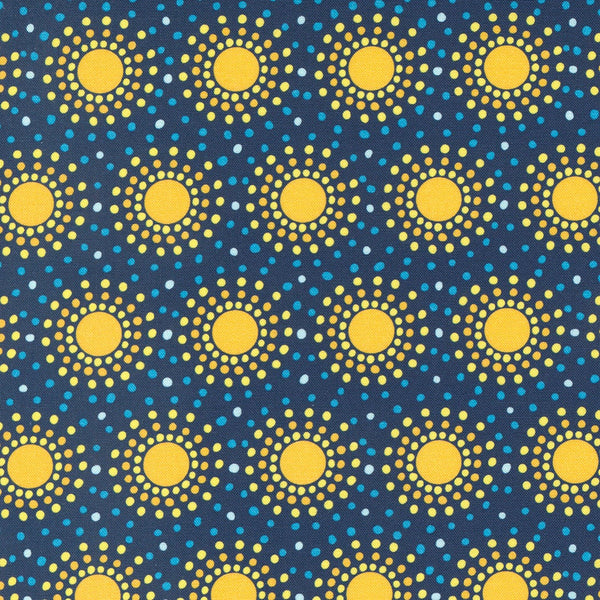 Enchanted Dreamscapes Day Dots Sun “River” - Sold by the Half Yard - Ira Kennedy for Moda Fabrics - 100% Cotton - 51262 14