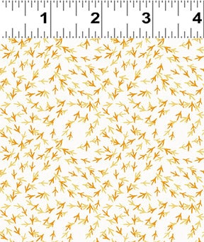 Chicken Tracks White - Sold by the Half Yard - Cluck Cluck Bloom - Teresa Magnuson - Clothworks - Y3796-1