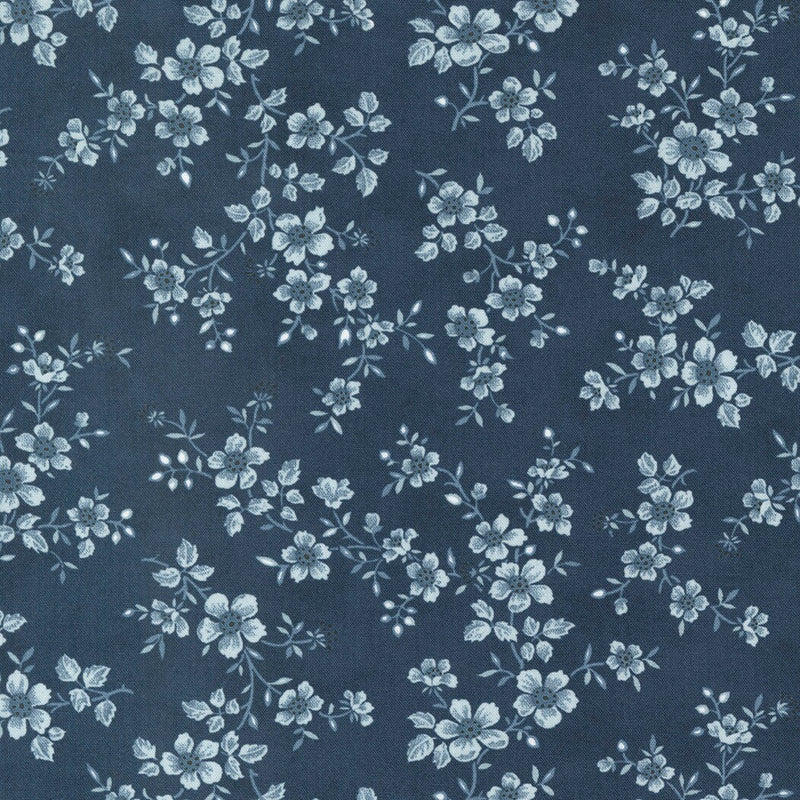 Garden Blooms in Midnight - Sold by the Half Yard - Cascade - 3 Sisters for Moda Fabrics - 44322 15