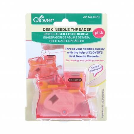 Clover Desktop Needle Threader - Pink - 4073CV