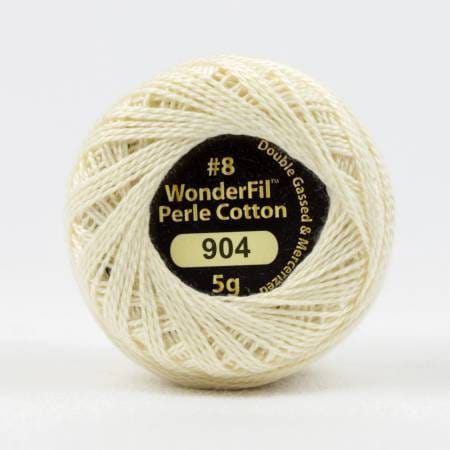 Cream 8wt Perle Cotton Thread -  5-Gram- 42 Yards - 100% Egyptian Cotton Thread - EL5G-904