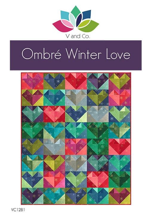 KIT Ombrè Winter Love - V and Co. Ombrè - Lap Quilt - 40” x 48”