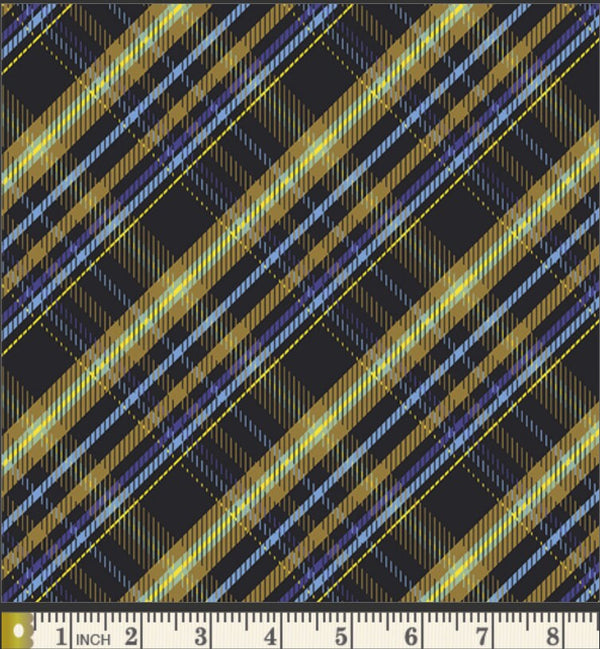 Better in Plaid in Night - Sold by the Half Yard - Charlotte by Bari J - Art Gallery Fabrics - 100% Cotton - CTT36704