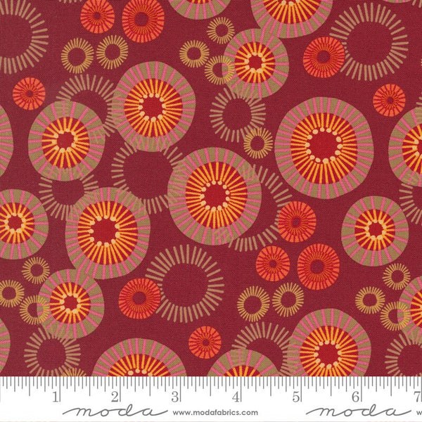Mod Indian Blanket Flowers Cinnamon - Sold by the Half Yard - Forest Frolic - Robin Pickens for Moda - 48743 16