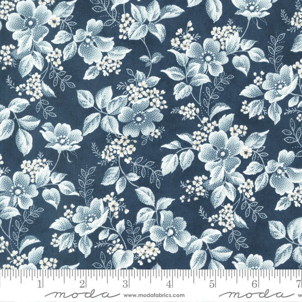 Delicate Blossoms Cascade in Midnight - Sold by the Half Yard - 3 Sisters for Moda Fabrics - 44321 15