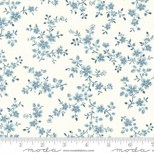 Garden Blooms in Cloud - Sold by the Half Yard - Cascade - 3 Sisters for Moda Fabrics - 44322 11