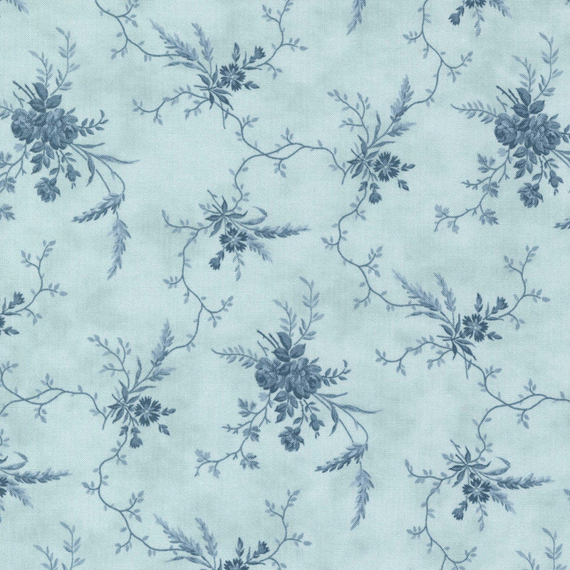 Budding Vines in Sky - Sold by the Half Yard - Cascade - 3 Sisters for Moda Fabrics - 44323 13