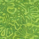 Splash Batiks Organic Floral "Grass" - Sold by the Half Yard - QE6 Splash Anthology Fabrics - 436Q-2