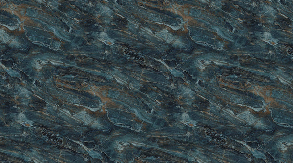 Dark Prussian Marble 5 - Stonehenge Surfaces - Sold by the Half Yard - Northcott Fabrics - 25044-68