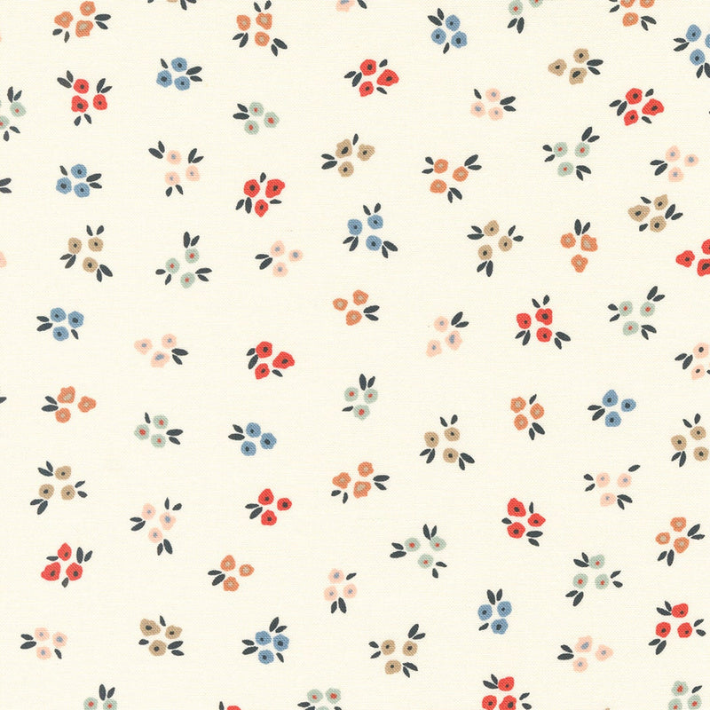 Sweet Ditsy Florals Unbleached - Sold by the Half Yard - Dawn on the Prairie - Fancy That Design House for Moda - 45573 11