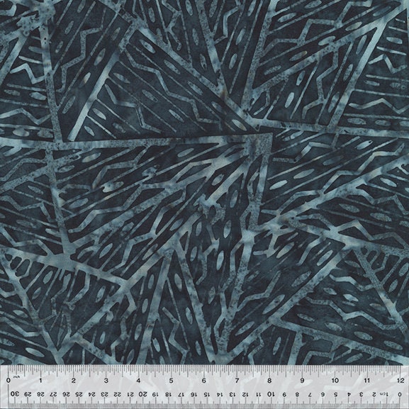 Splash Batiks Abstract Lines “Charcoal” - Sold by the Half Yard - QE6 Splash Anthology Fabrics - 439Q-4