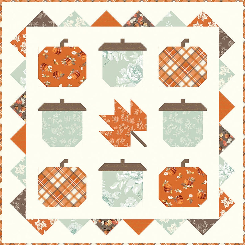 Sprigs Orange - Shades of Autumn - Sold by the Half Yard - My Mind's Eye for Riley Blake Designs - C13474-ORANGE