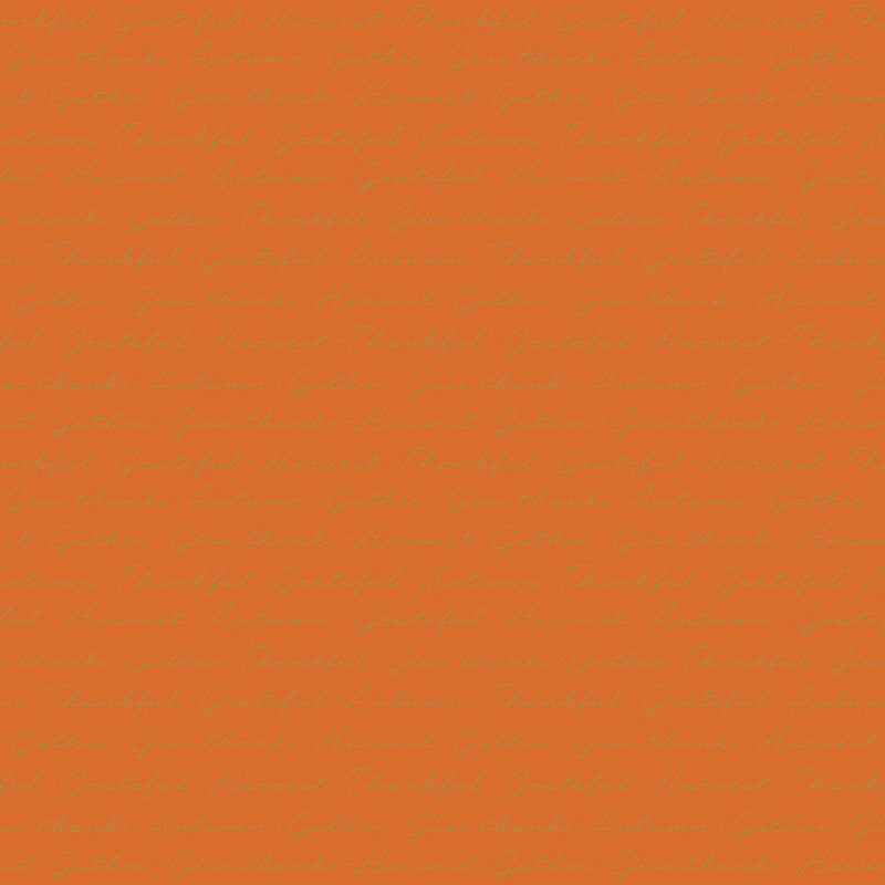 Autumn Script Orange Sparkle - Shades of Autumn - Sold by the Half Yard - My Mind's Eye for Riley Blake Designs - C13477-ORANGE