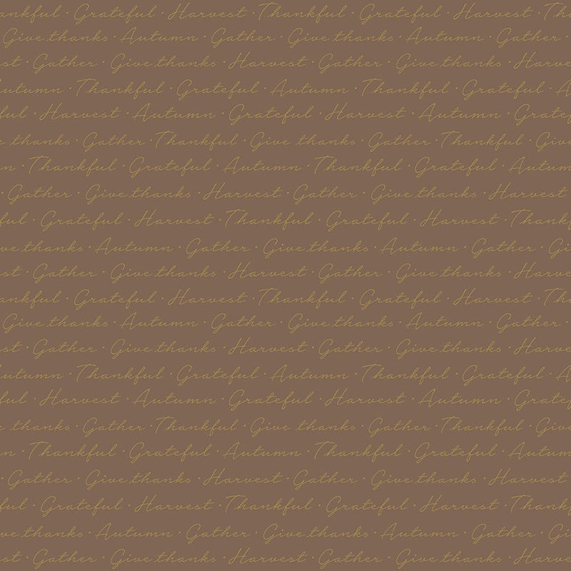Autumn Script Brown Sparkle - Shades of Autumn - Sold by the Half Yard - My Mind's Eye for Riley Blake Designs - C13477-BROWN