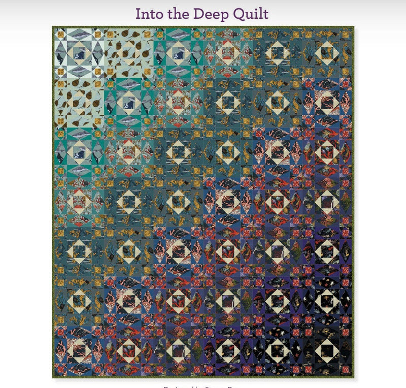 Into the Deep Quilt KIT - Mariana by Rachel Hauer - Free Spirit Fabrics - 72" x 84"