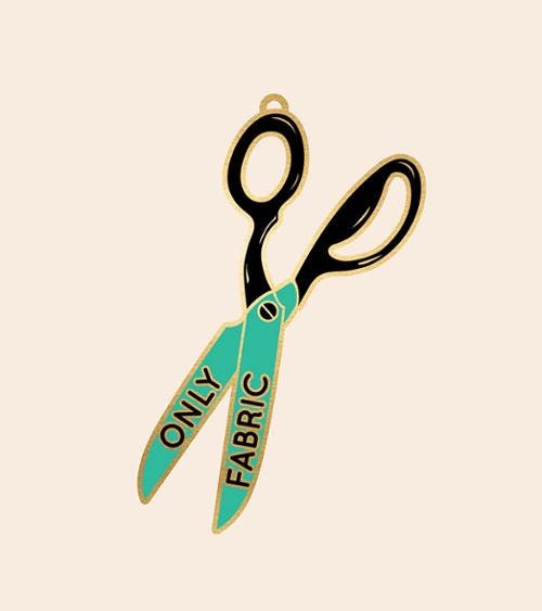 Fabric Only Scissor Ornament by Sarah Watts - Ruby Star Society - RS 7063