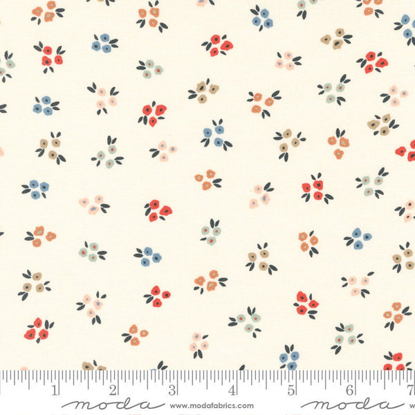 Sweet Ditsy Florals Unbleached - Sold by the Half Yard - Dawn on the Prairie - Fancy That Design House for Moda - 45573 11